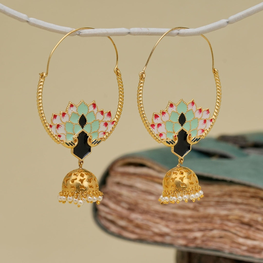 Peacock Jhumka