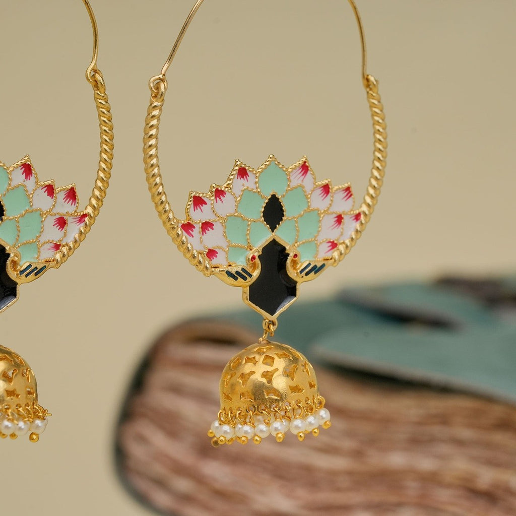 Peacock Jhumka