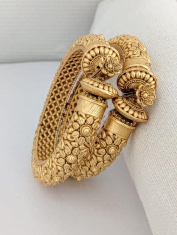Aganya kreation Bangles Exquisite Mohini Bangles - Handcrafted Gold Plated Elegance