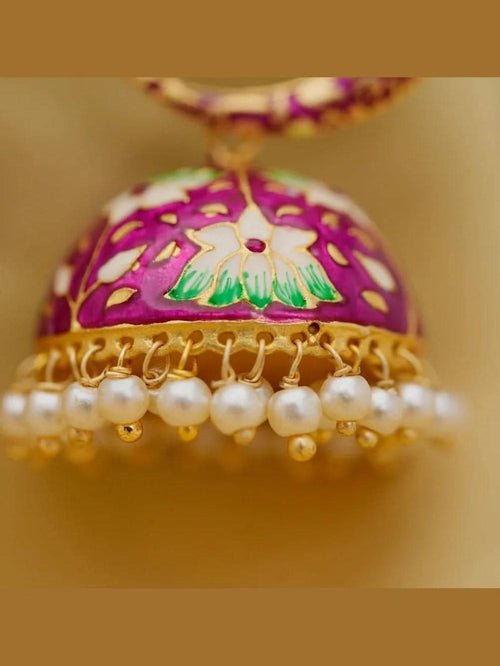 Aganya kreation Earrings Half Moon Jhumki - Elegant Chand Jhumki Jewelry