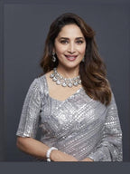 Aganya kreation Necklaces Madhuri Set - Exquisite Ethnic Jewelry for Every Occasion Silver antique polish and Golden