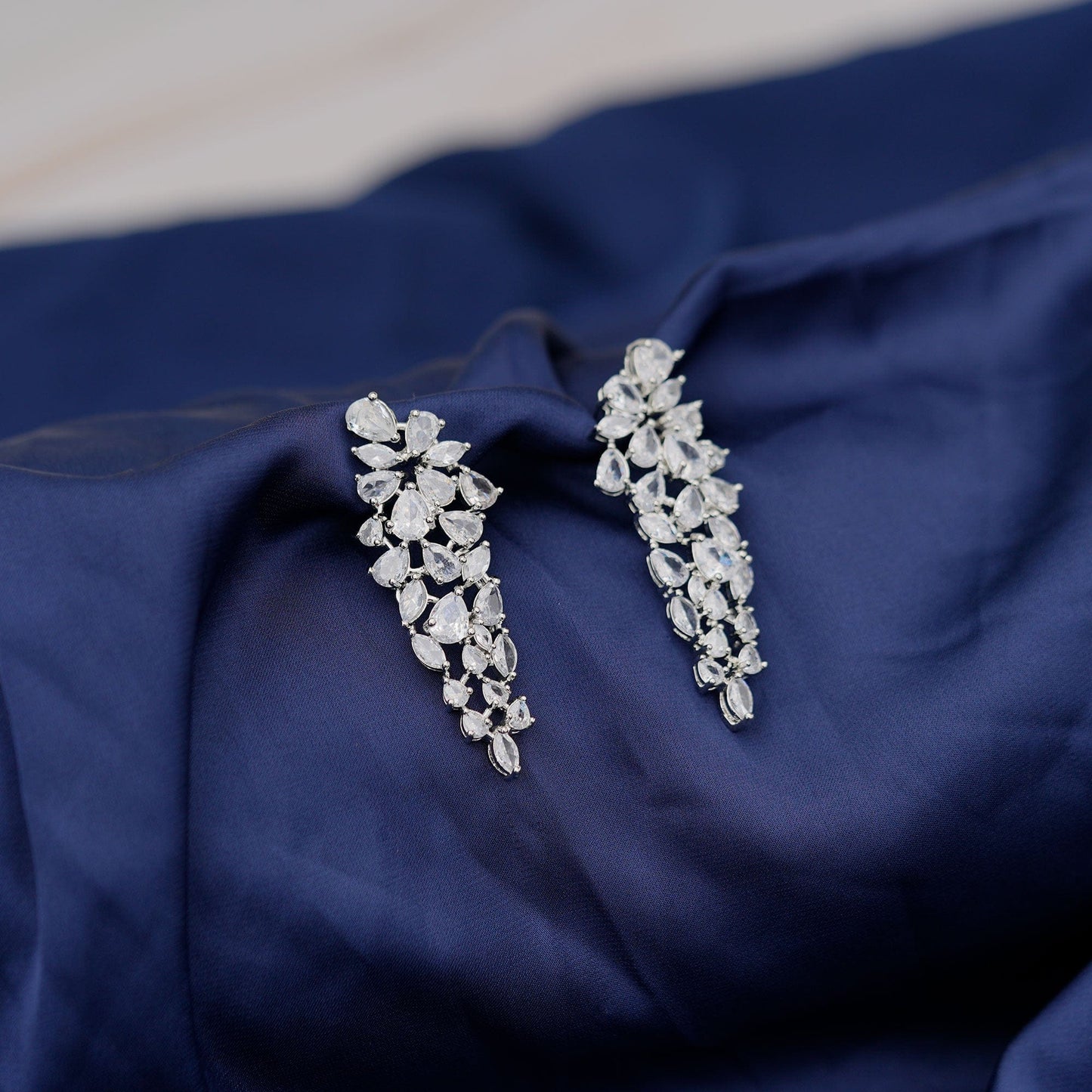 Diamond diva earrings - Aganya kreation