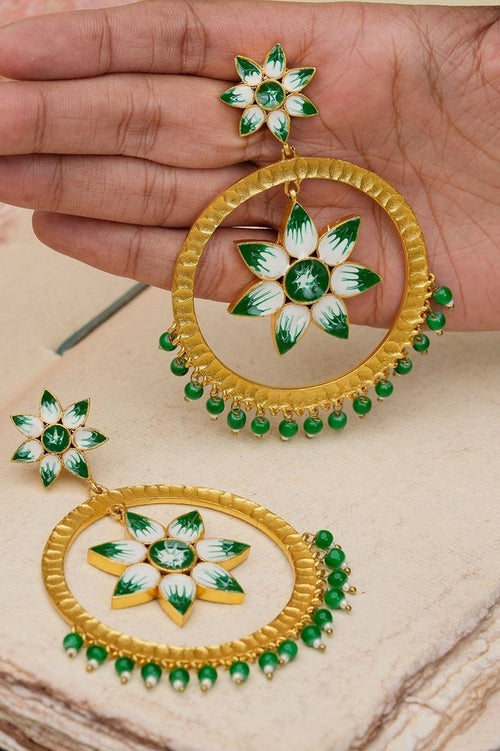 Embelished chandbali - Aganya kreation