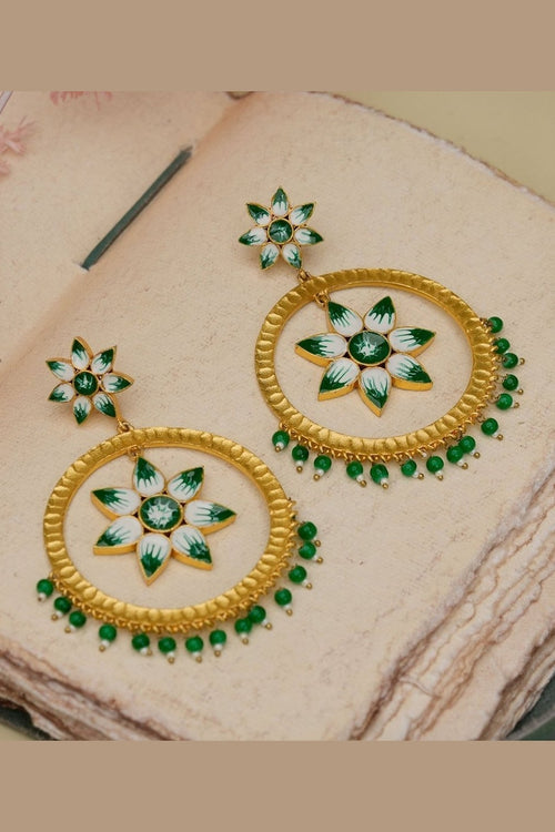 Embelished chandbali - Aganya kreation