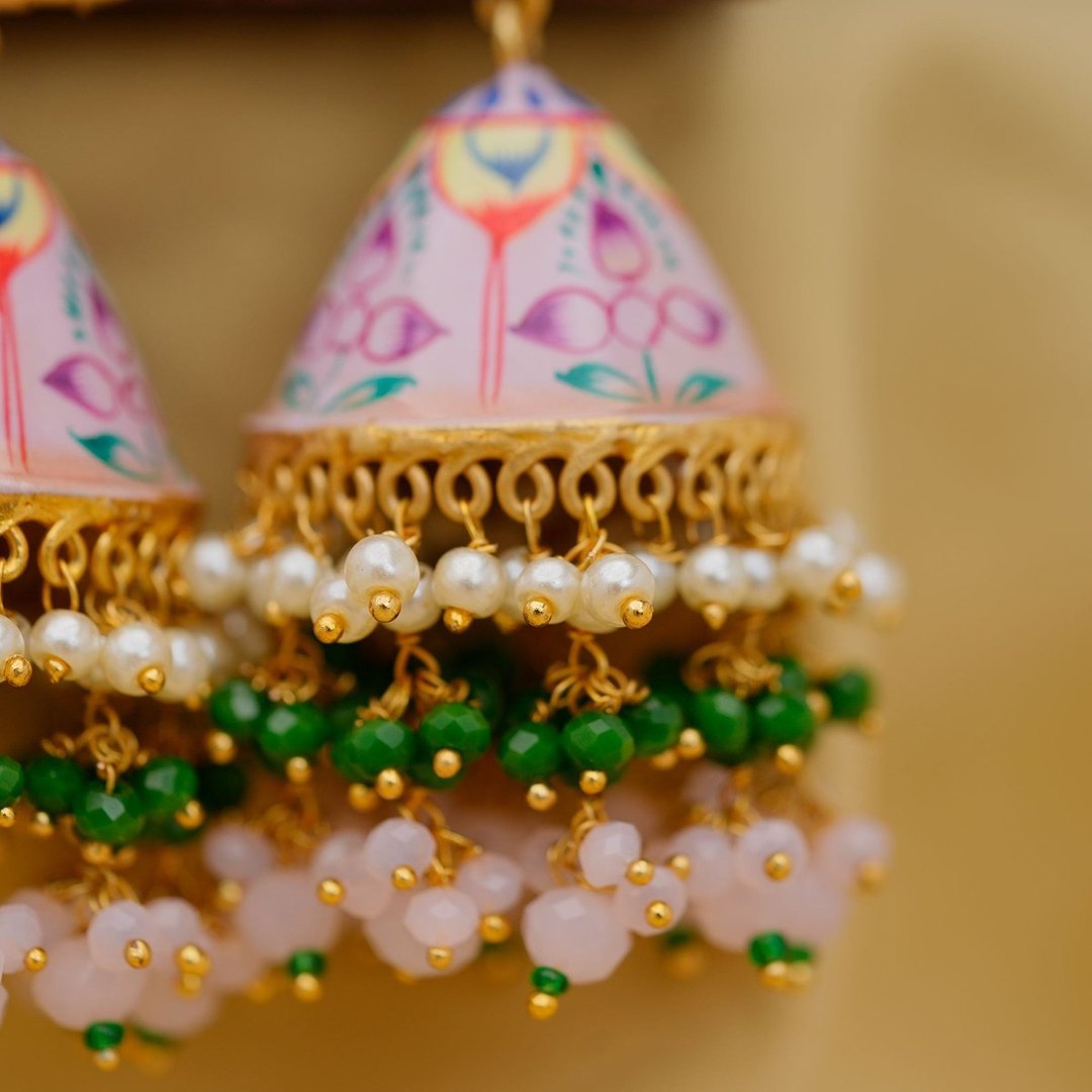 Meenakari Earrings - Aganya kreation