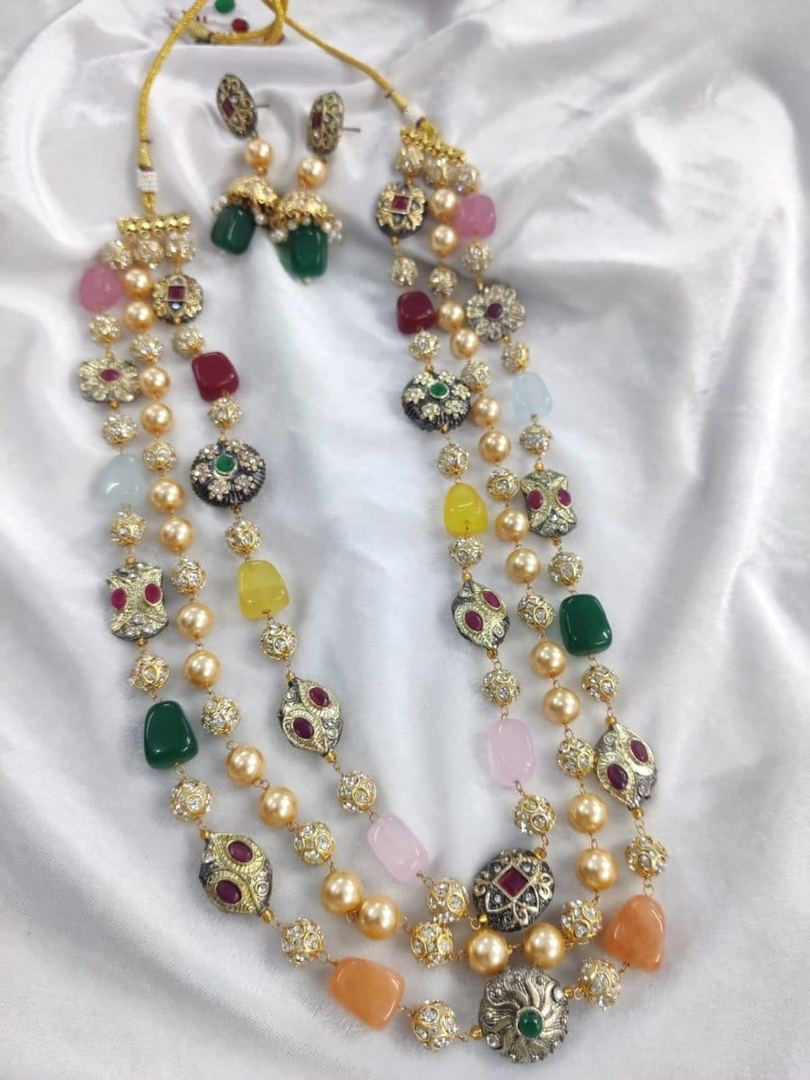 Tumble antique mala - Aganya kreation
